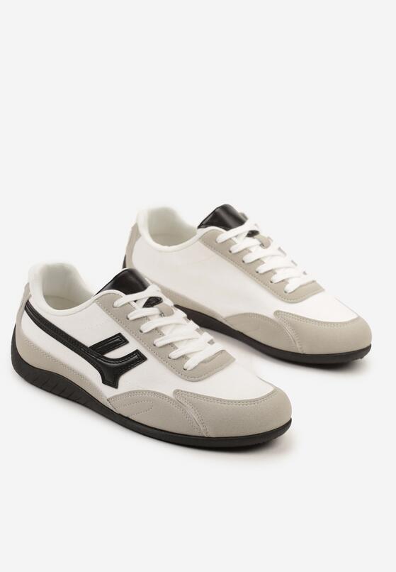 Białe Sneakersy Ozdobione Geometrycznym Wzorem Arulia 5