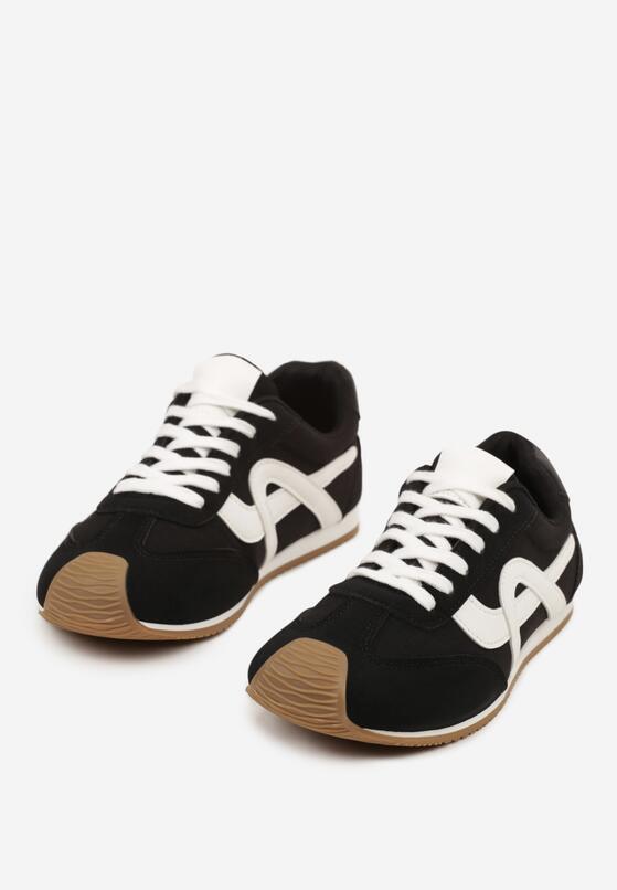 Czarne Sneakersy Ozdobione Geometrycznym Motywem Ardetia 5