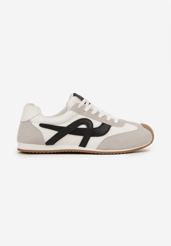 Białe Sneakersy Ozdobione Geometrycznym Motywem Ardetia 4