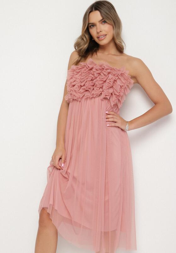 Rochie Roz închis 4