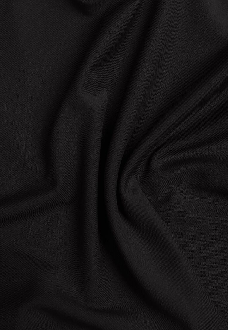 Czarna Bluzka Vices o Asymetrycznym Kroju z Długimi Rękawami Kovrra 8