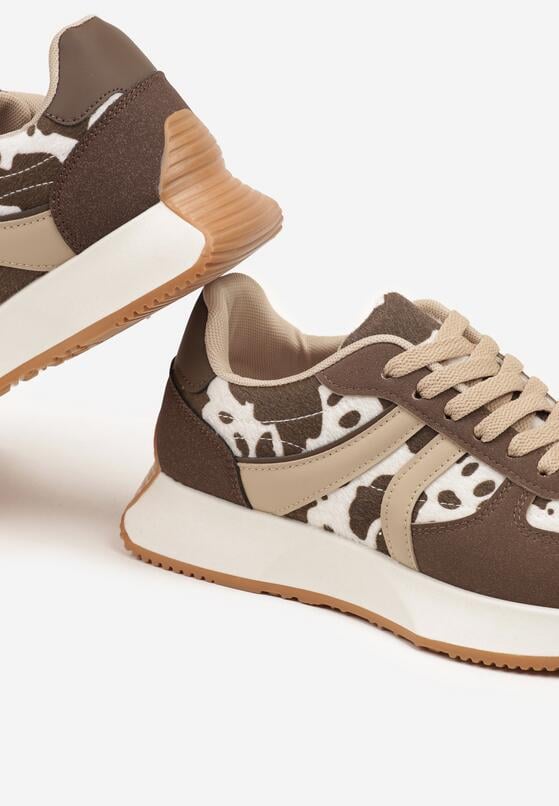 Czarno-Białe Sneakersy Ozdobione Paskami Florgisse 6
