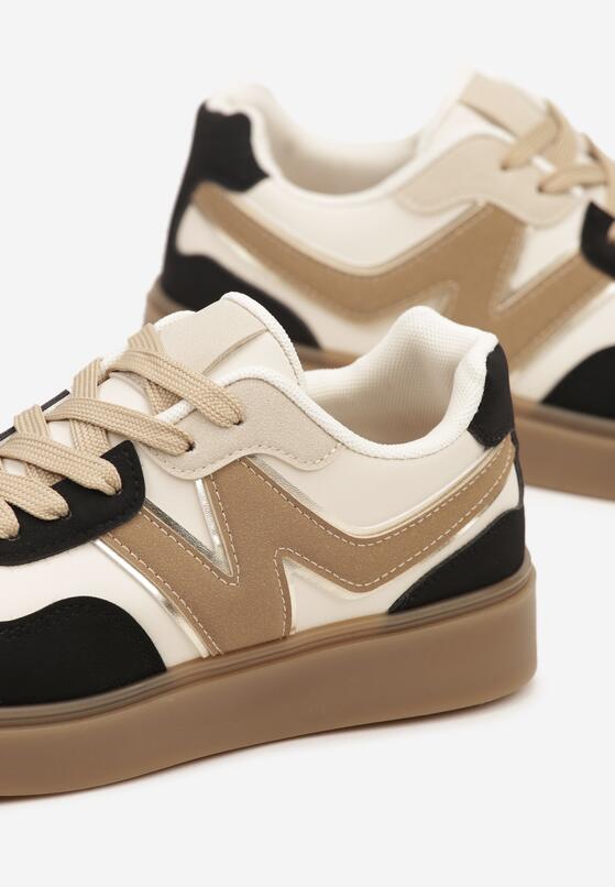 Czarne Sneakersy z Geometrycznym Wzorem Nariale 6