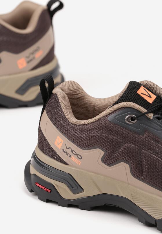 Brązowe Buty Sportowe Sneakersy Ozdobione Tłoczeniem Rilonea 3