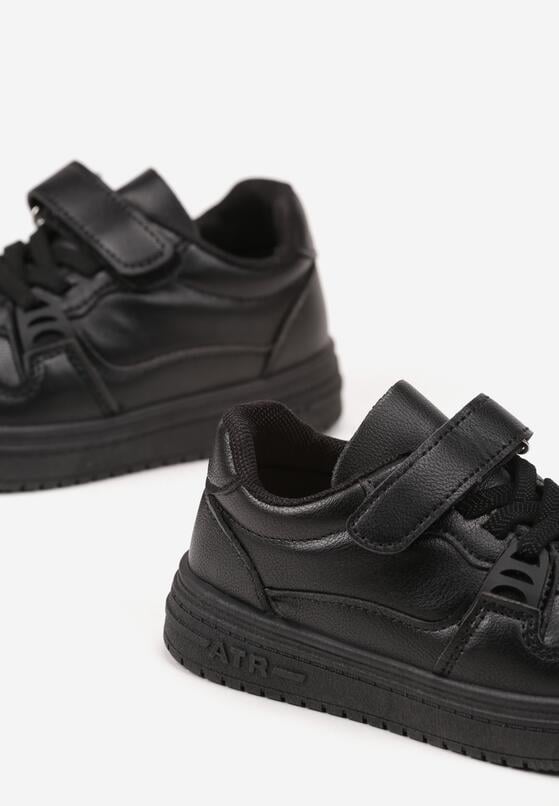 Czarne Buty Sportowe Sneakersy z Ozdobną Aplikacją Venlorie 3