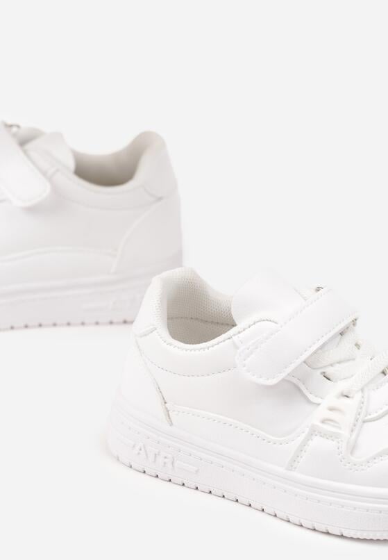 Białe Buty Sportowe Sneakersy z Ozdobną Aplikacją Venlorie 3