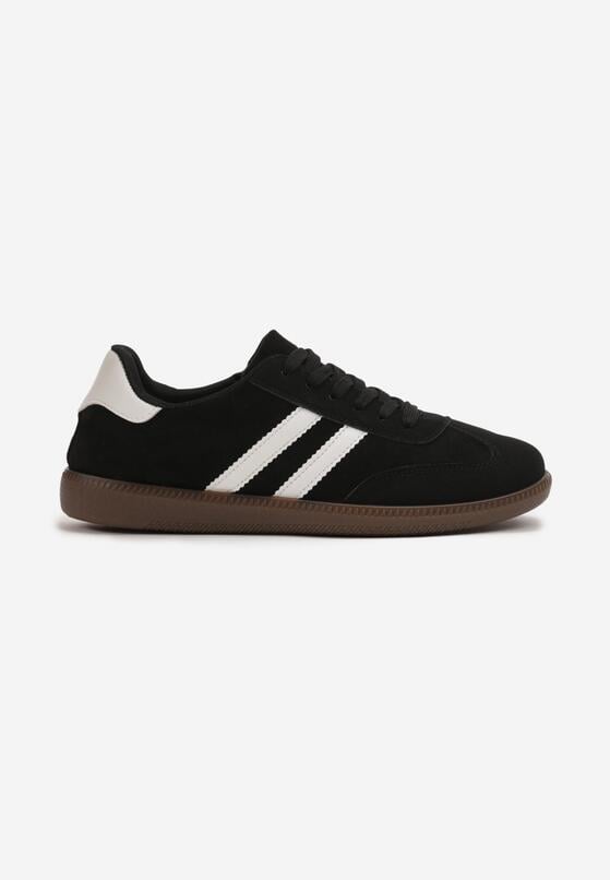 Czarne Buty Sportowe Sneakersy z Paskami z Boku Nalovelle 1