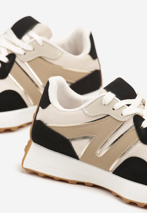 Czarne Sneakersy z Geometrycznym Wzorem Rilestra 6