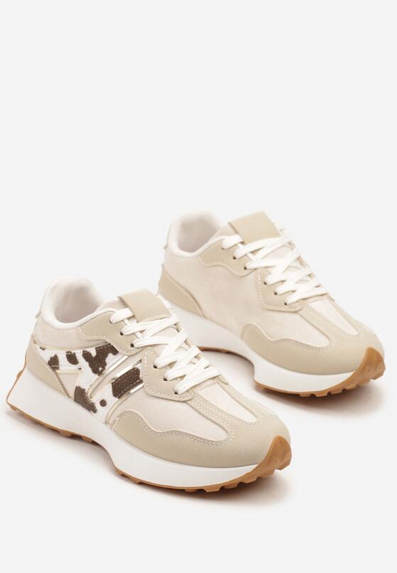 Czarno-Białe Sneakersy z Geometrycznym Wzorem Rilestra 5