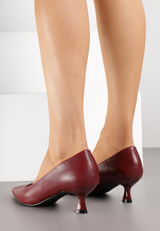 Pantofi cu toc Bordo 3