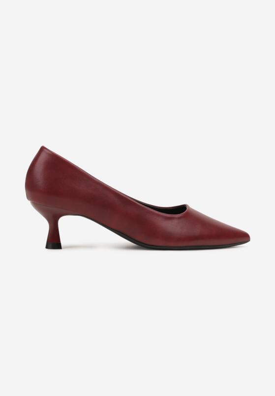 Pantofi cu toc Bordo 4