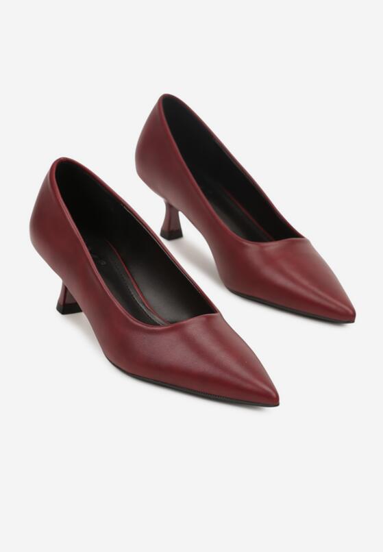 Pantofi cu toc Bordo 5
