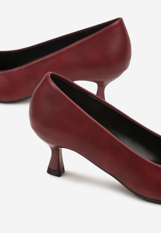 Pantofi cu toc Bordo 6