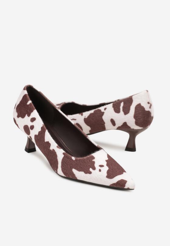 Pantofi cu toc Negru cu alb 5