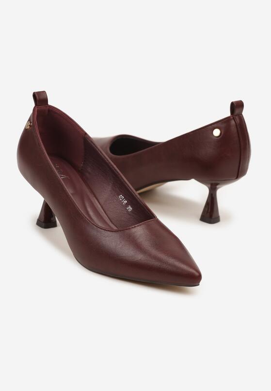 Pantofi cu toc Bordo 5