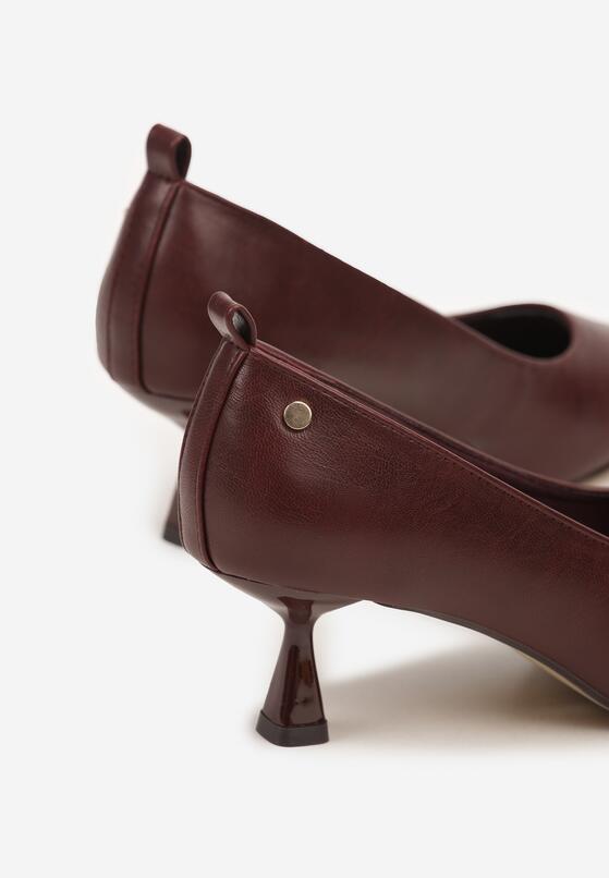 Pantofi cu toc Bordo 6