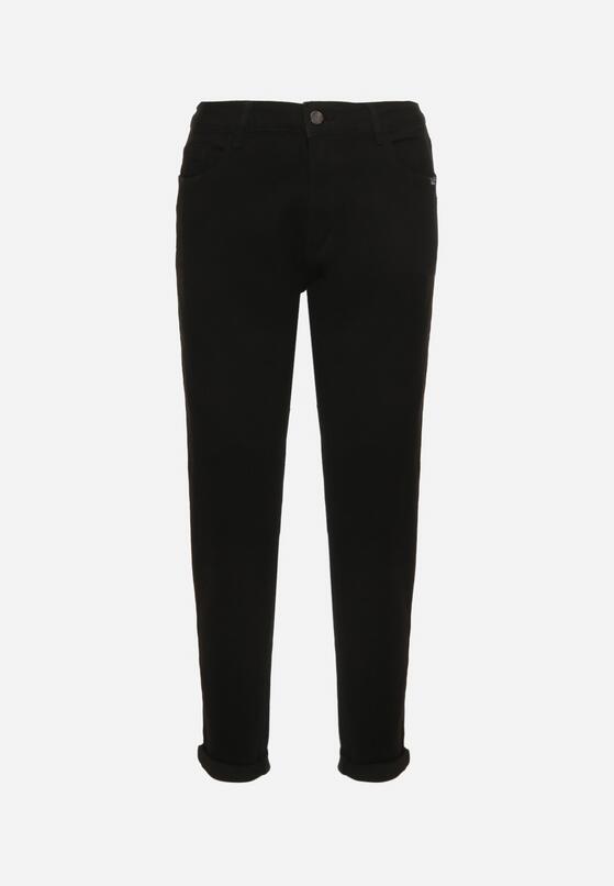 Czarne Casualowe Jeansy o Kroju Mom Fit Arettia 6