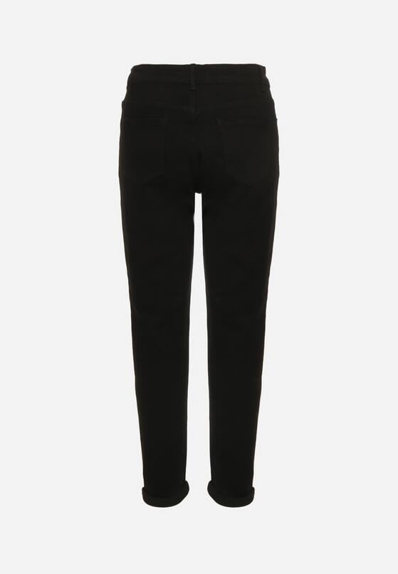 Czarne Casualowe Jeansy o Kroju Mom Fit Arettia 7