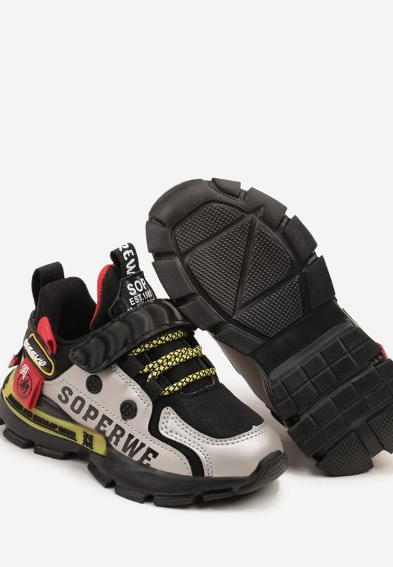 Czarno-Czerwone Buty Sportowe Busselia 3