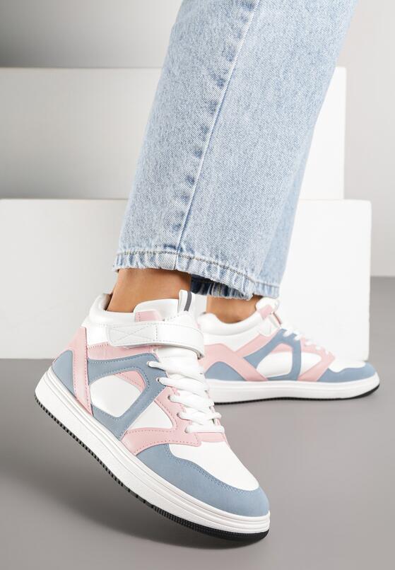 Sneakers Alb cu roz 2