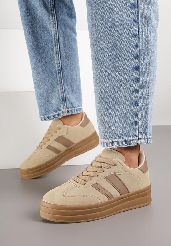 Sneakers Bej închis 3