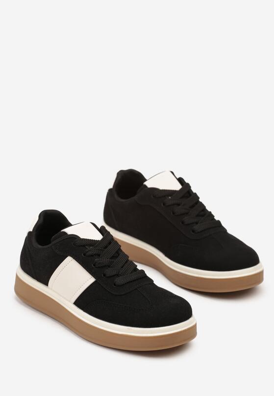 Czarne Sneakersy w Stylu Tenisówek Larrive 5