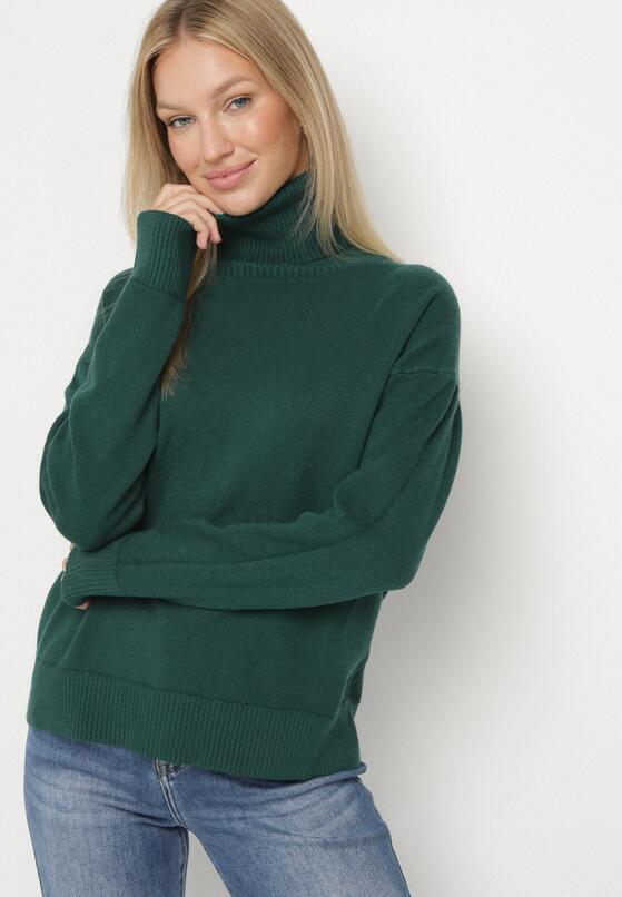 Pulover pe gât Verde 2