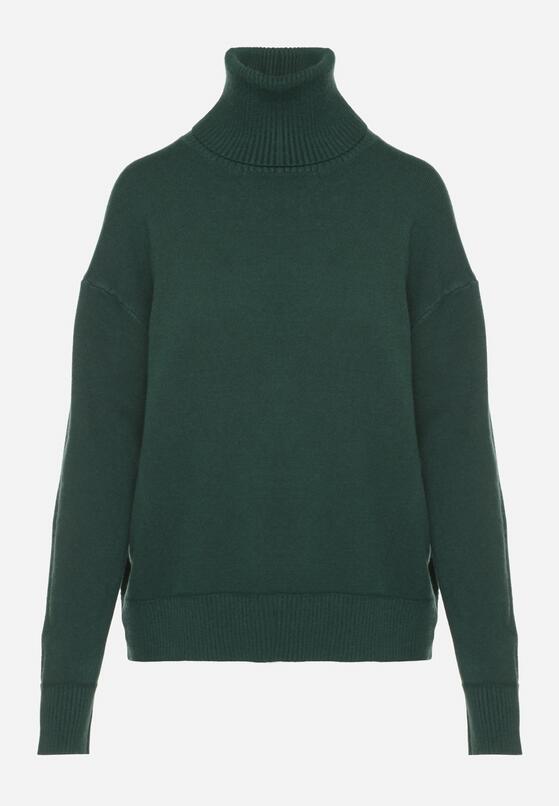 Pulover pe gât Verde 6