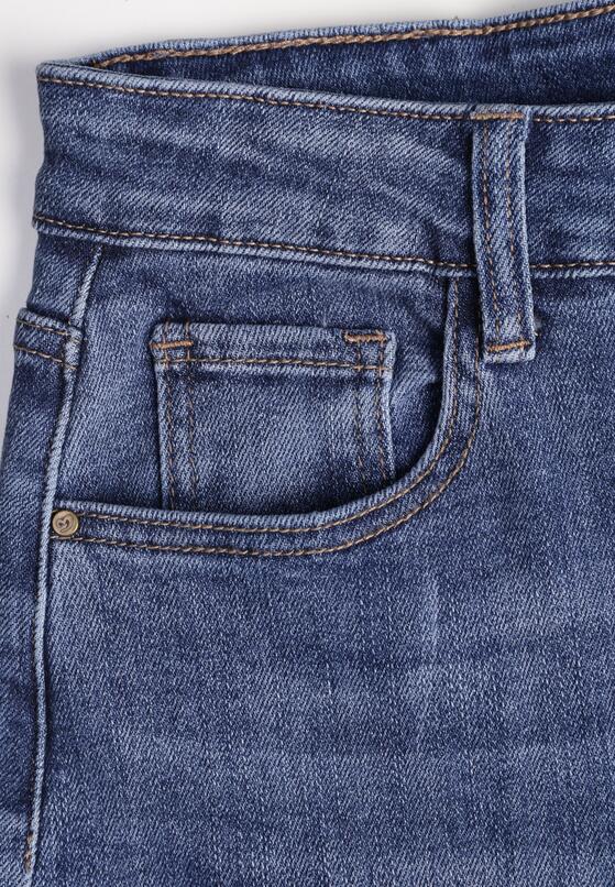 Niebieskie Jeansy o Fasonie Loose z Wysokim Stanem Aneleria 8