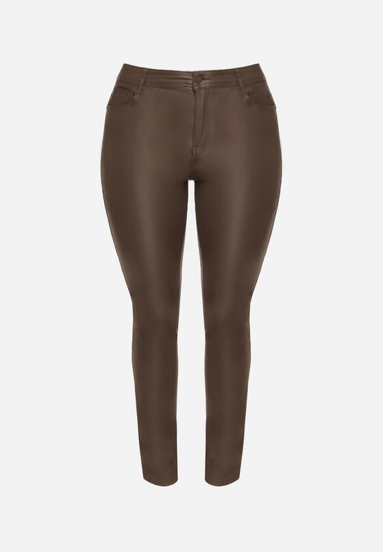 Brązowe Spodnie Skinny Gasi 6