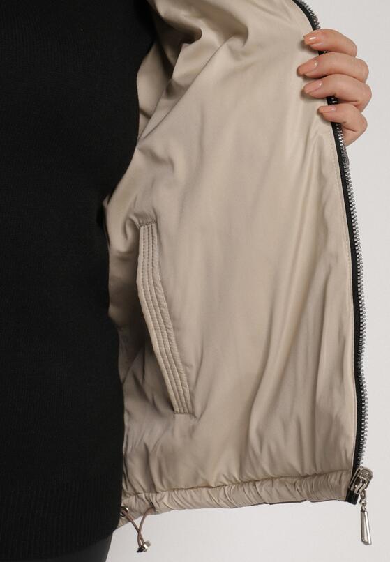 Brązowa Kurtka Dwustronna z Odpinanym Kapturem Frolbia 5