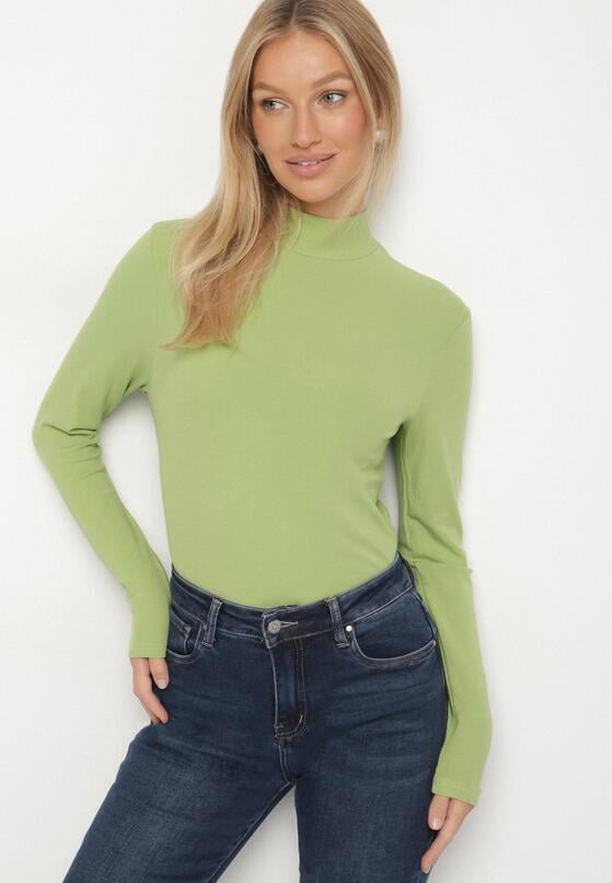 Zielona Bluzka Golf Typu Longsleeve Altera 4
