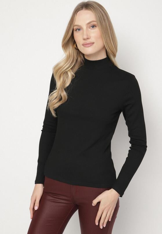 Czarna Bluzka Golf Typu Longsleeve Altera 4