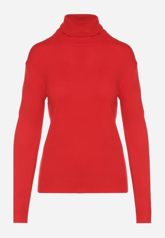 Czerwony Klasyczny Golf z Bawełną Reilisea 6