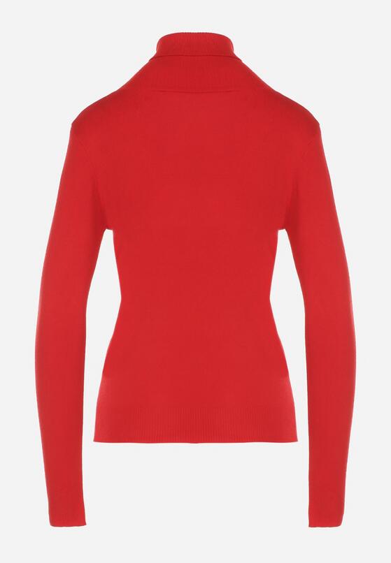 Czerwony Klasyczny Golf z Bawełną Reilisea 7