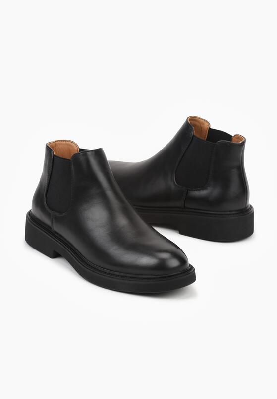 Czarne Klasyczne Botki Typu Sztyblety Refela 2