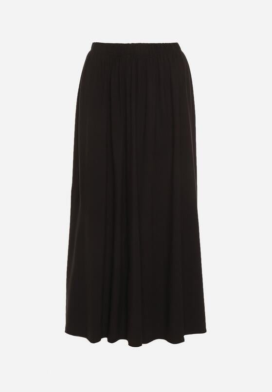 Czarna Bawełniana Spódnica o Rozkloszowanym Kroju Tusnara 6