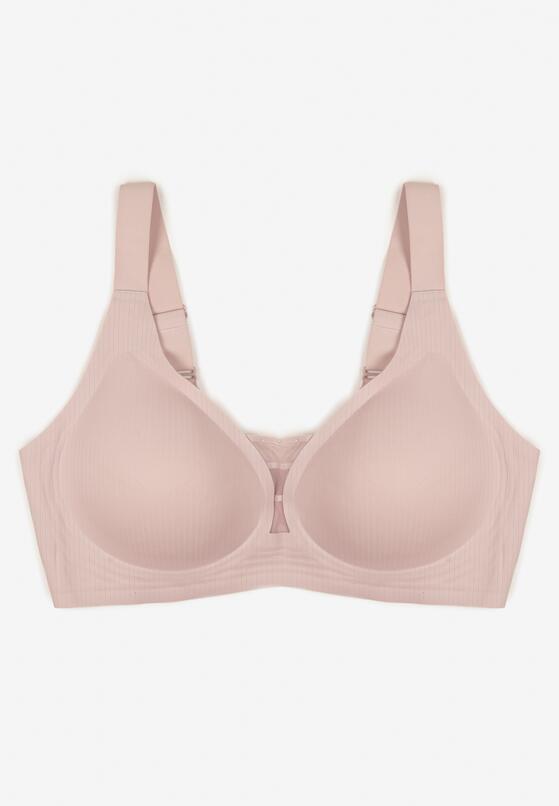 Jasnofioletowy Biustonosz z Prążkowanego Materiału Ezimere 1