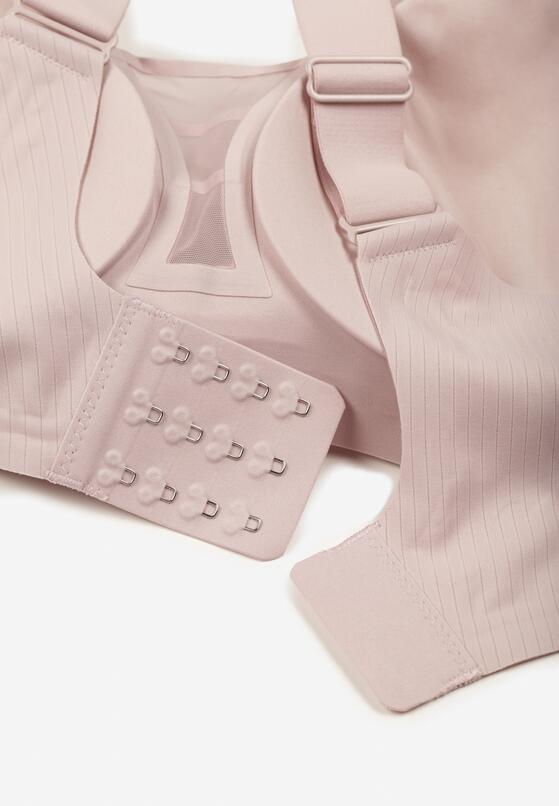 Jasnofioletowy Biustonosz z Prążkowanego Materiału Ezimere 2