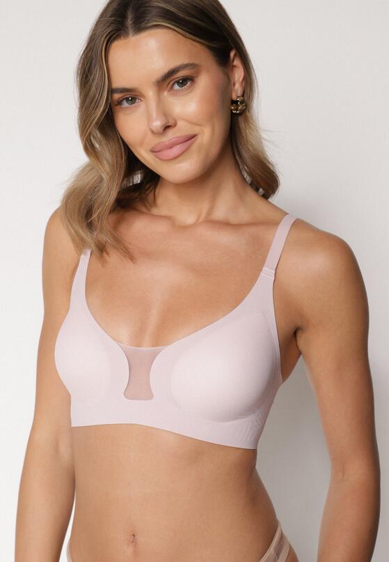 Jasnofioletowy Biustonosz z Ozdobnym Wycięciem Ezirelle 2