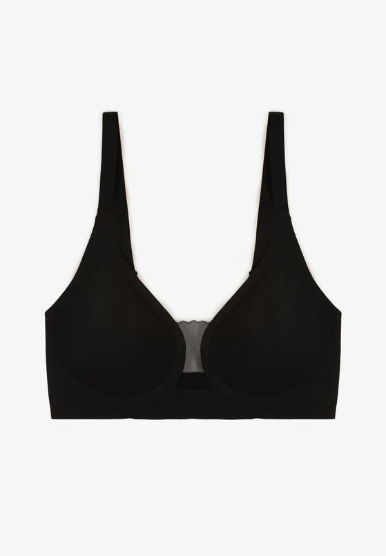 Czarny Biustonosz z Ozdobnym Wycięciem Ezirelle 5