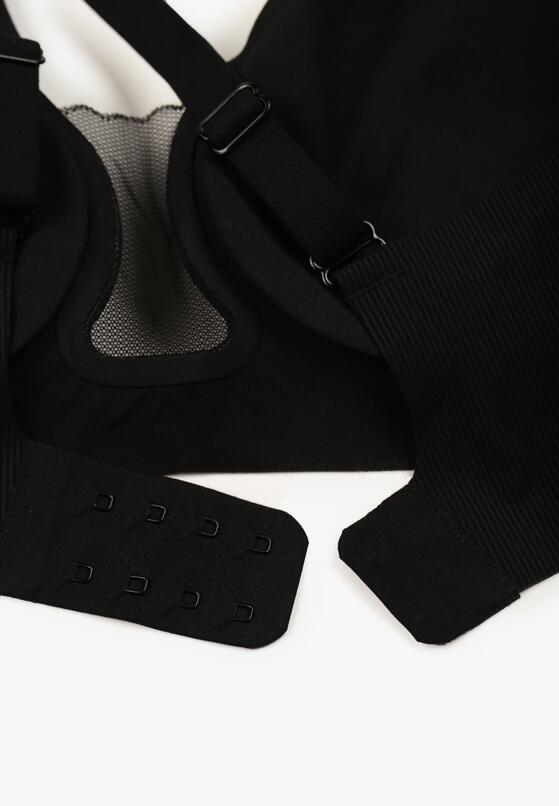 Czarny Biustonosz z Ozdobnym Wycięciem Ezirelle 6