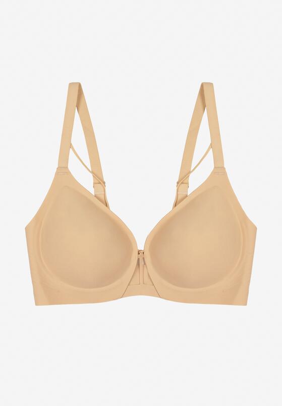 Beżowy Biustonosz z Ozdobnymi Paskami Zetessa 5