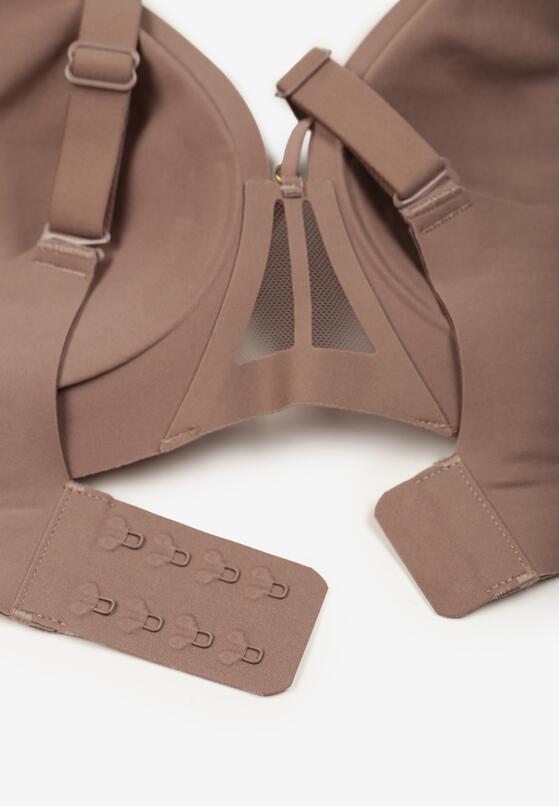 Ciemnobeżowy Biustonosz z Ozdobnymi Paskami Zetessa 6