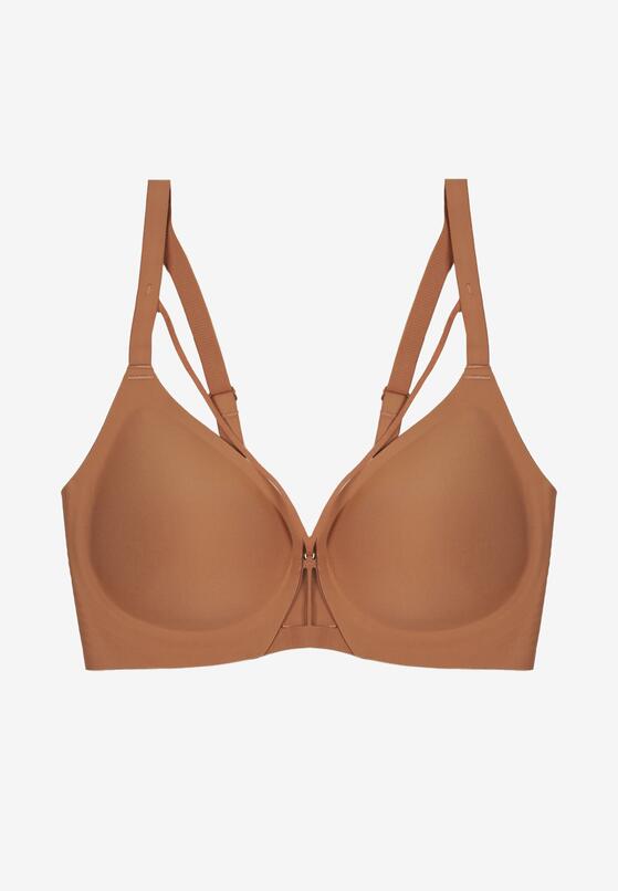 Brązowy Biustonosz z Ozdobnymi Paskami Zetessa 5