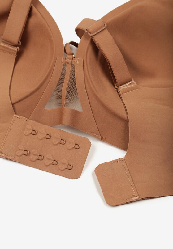 Brązowy Biustonosz z Ozdobnymi Paskami Zetessa 6