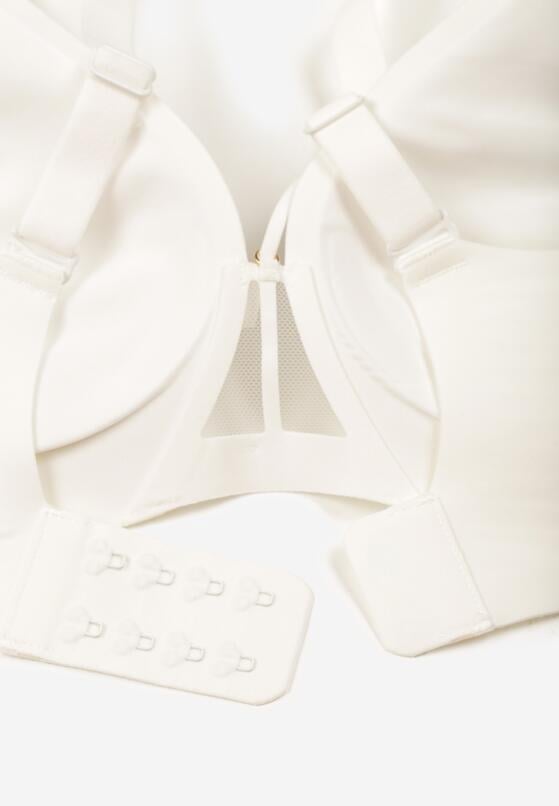 Biały Biustonosz z Ozdobnymi Paskami Zetessa 6