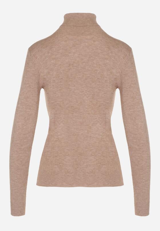 Pulover pe gât Bej 7