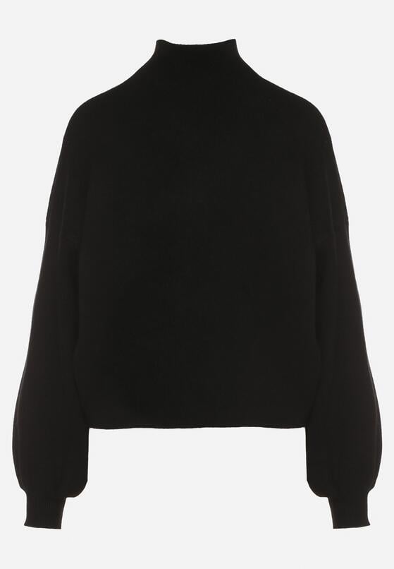 Czarny Golf z Bufiastymi Rękawami Wedelia 6