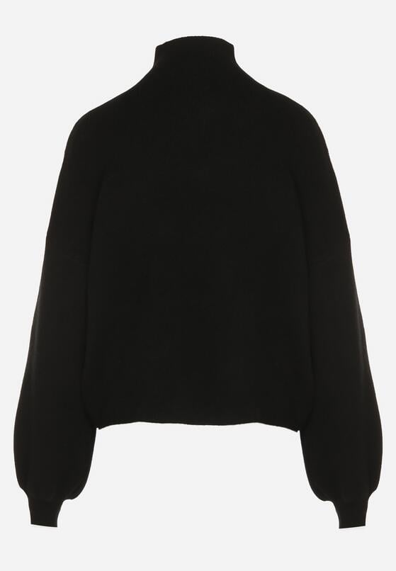 Czarny Golf z Bufiastymi Rękawami Wedelia 7